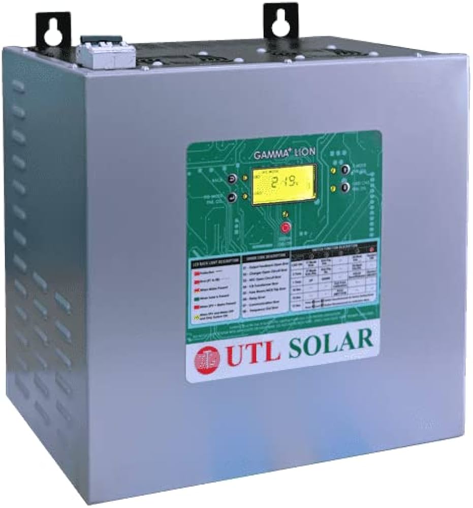 UTL Gamma+ 1kVA Lithium MPPT Solar PCU – LiFePO4 Battery
