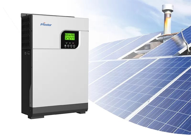 Connection of solar panels to battery and inverter