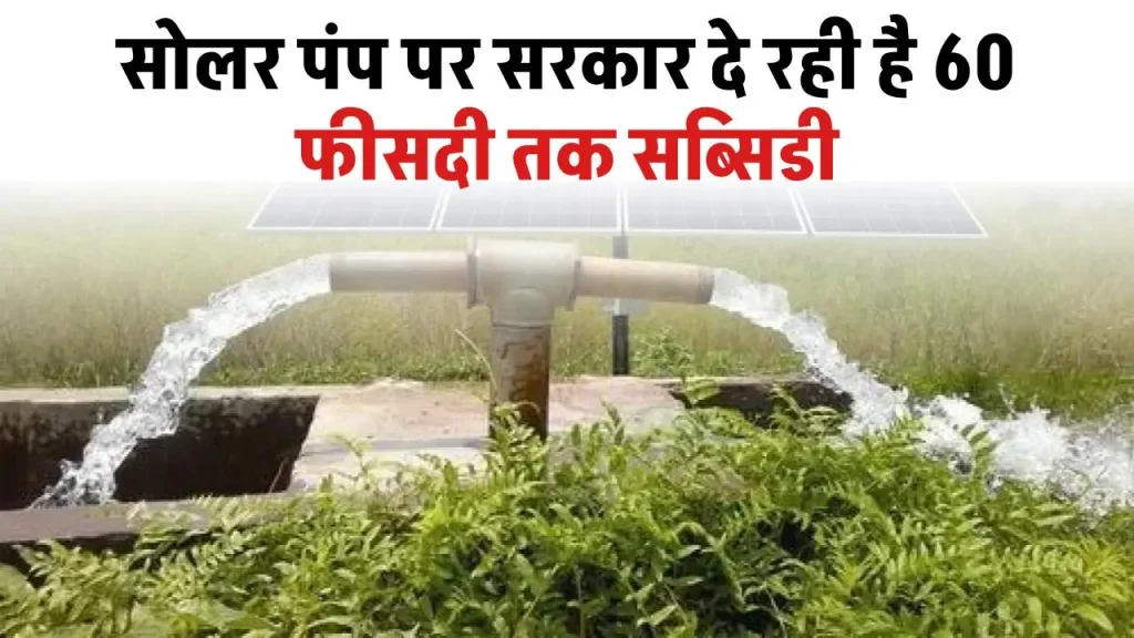 Solar Pump Subsidy: सोलर पंप पर सरकार दे रही है 60 फीसदी तक सब्सिडी