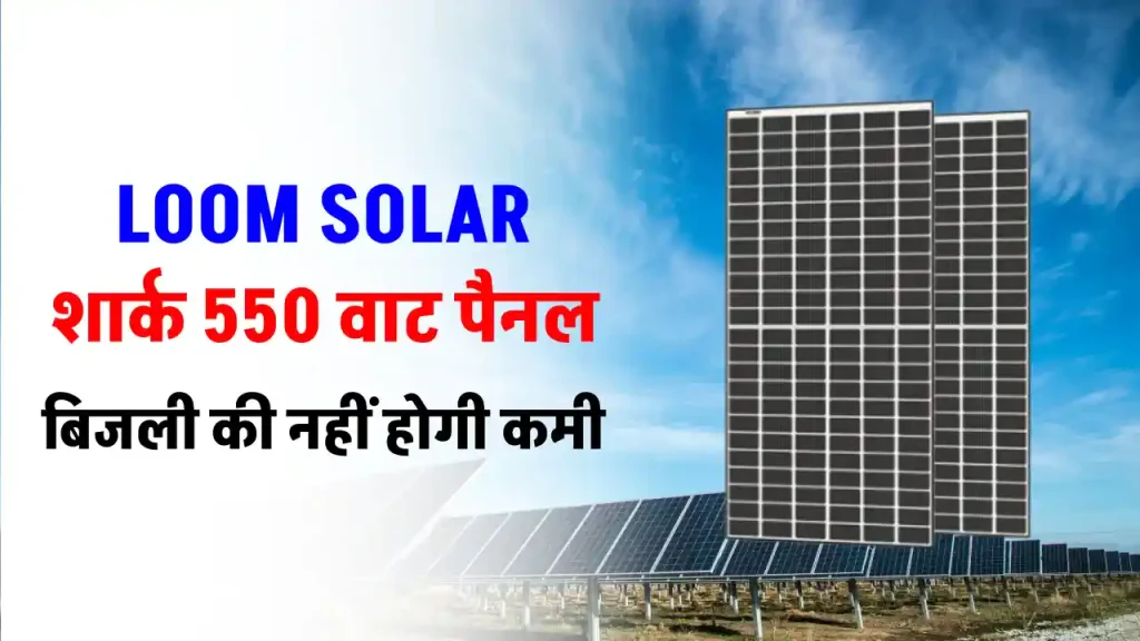 Loom Solar 550W सोलर पैनल का करें सिस्टम में इस्तेमाल, बिजली की झंझट होगी खत्म