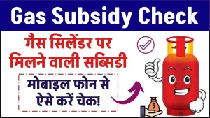 Gas Subsidy Check: गैस सिलेंडर पर मिलने वाली सब्सिडी इस तरह कर सकते हैं चेक, मोबाइल फोन से करें चेक