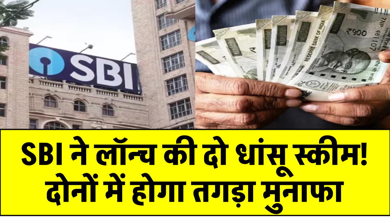 SBI ने लॉन्‍च की दो धांसू स्‍कीम! दोनों में होगा तगड़ा मुनाफा, जानिए और क्‍या है खास?