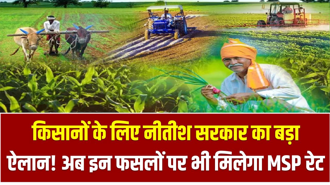 Bihar Budget 2025: किसानों के लिए नीतीश सरकार का बड़ा ऐलान! अब इन फसलों पर भी मिलेगा MSP रेट