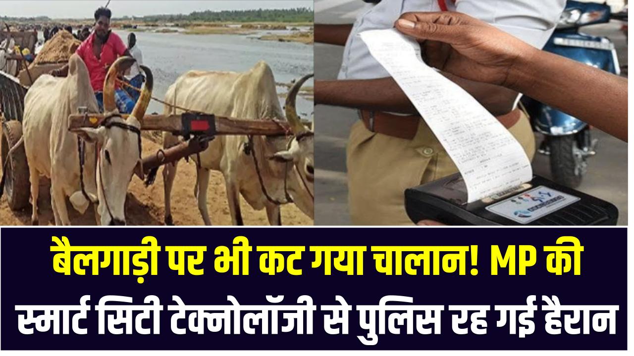 बैलगाड़ी पर भी कट गया चालान! MP की स्मार्ट सिटी टेक्नोलॉजी से पुलिस रह गई हैरान