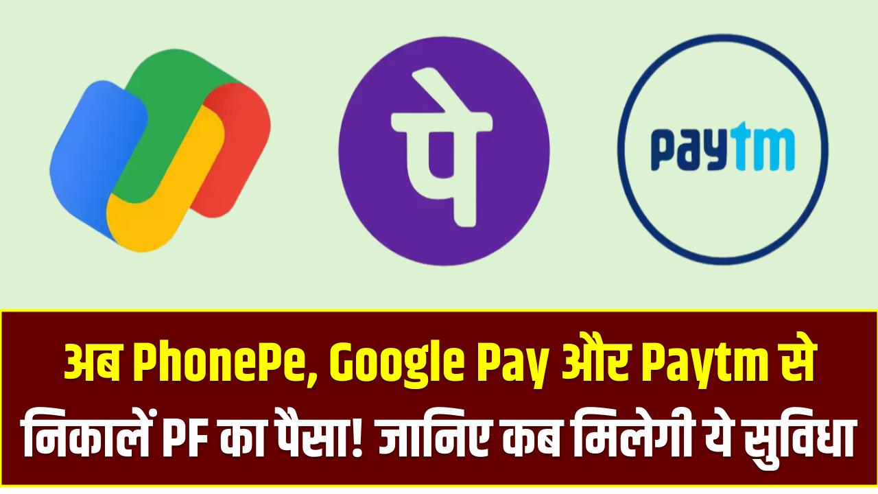 अब PhonePe, Google Pay और Paytm से निकालें PF का पैसा! जानिए कब से मिलेगी ये सुविधा