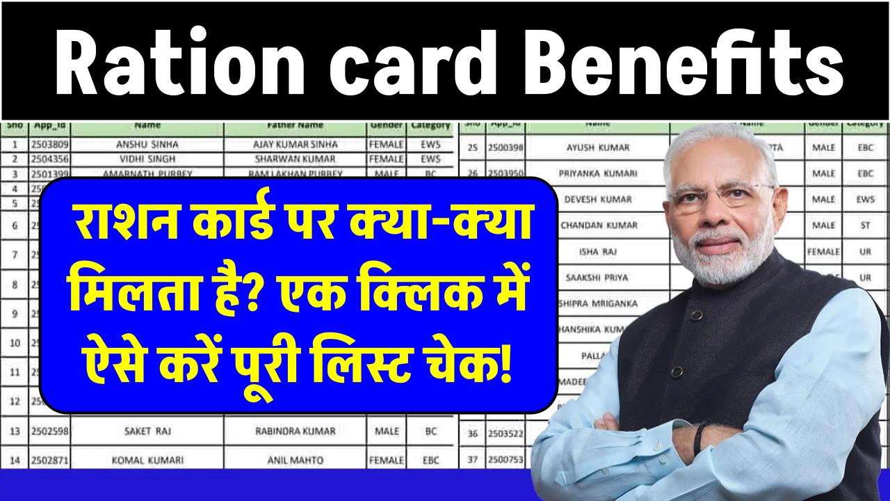 Ration card Benefits: राशन कार्ड पर क्या-क्या मिलता है? एक क्लिक में ऐसे करें पूरी लिस्ट चेक!