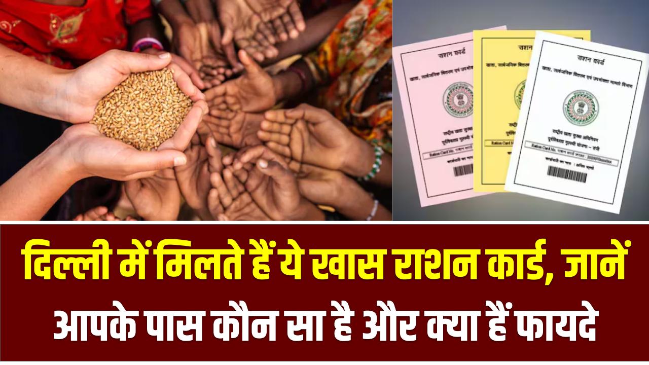 Ration Card: दिल्ली में मिलते हैं ये खास राशन कार्ड, जानें आपके पास कौन सा है और क्या हैं फायदे