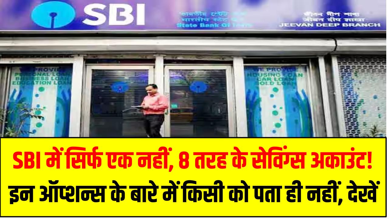 SBI में सिर्फ एक नहीं, 8 तरह के सेविंग्स अकाउंट! इन ऑप्शन्स के बारे में किसी को पता ही नहीं, देखें