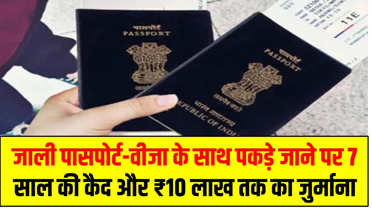 India Immigration New Law: जाली पासपोर्ट-वीजा के साथ पकड़े जाने पर 7 साल की कैद और ₹10 लाख तक का जुर्माना