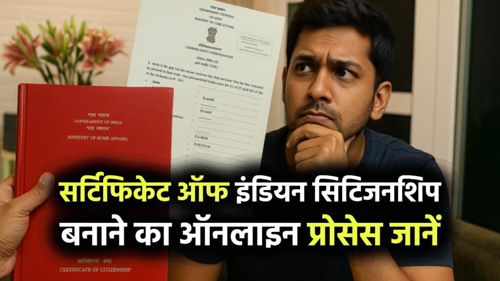 Certificate of Indian Citizenship कैसे बनता है? पात्रता नियम जानें पूरा ऑनलाइन प्रोसेस